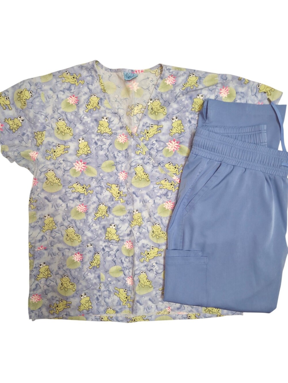 Frogs Scrub Set - Picture 1 of 2